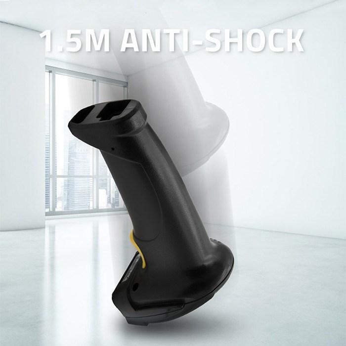 Actual product image Qoltec 1D Laser Barcode Scanner | USB | Black (1D barcodes)