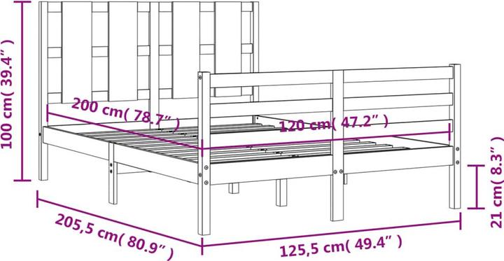 Produktbild VidaXL Caedmon (120 x 200 cm)