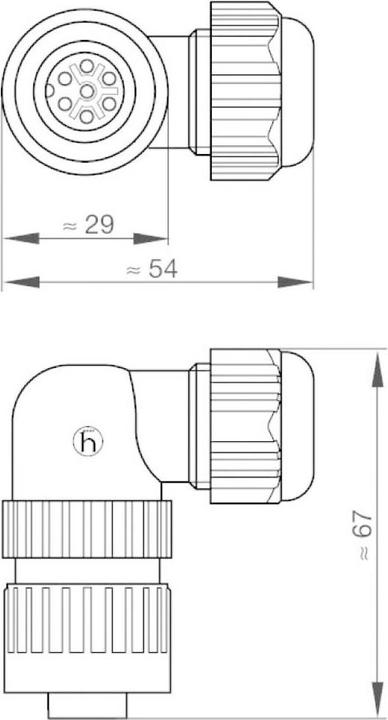 Actual product image Hirschmann Connectors for mains voltages