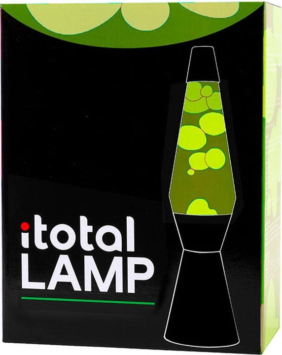 Productafbeelding i-Total Lavalamp Zwart/Groen, 40cm