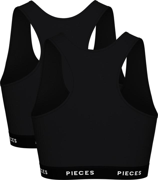 Produktbild Pieces Pclogo Lady Top 2 Pack Noos Bc (2er Pack, M)
