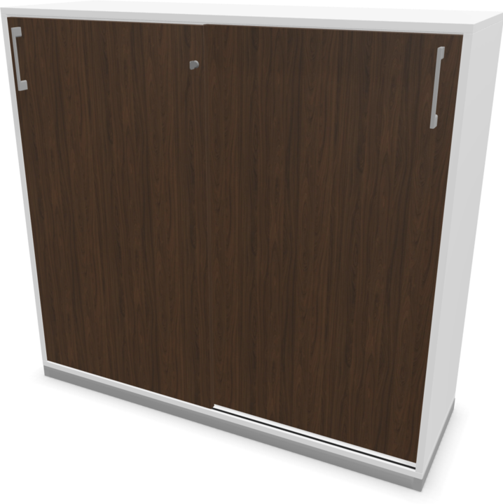 White, Silver grey, Walnut decor dark with structure