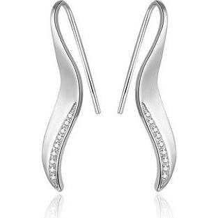 Beneto, Ohrringe, Silver earrings with zircons AGUV1966 (L)