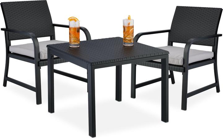 Actual product image Relaxdays balcony furniture set (48 cm)