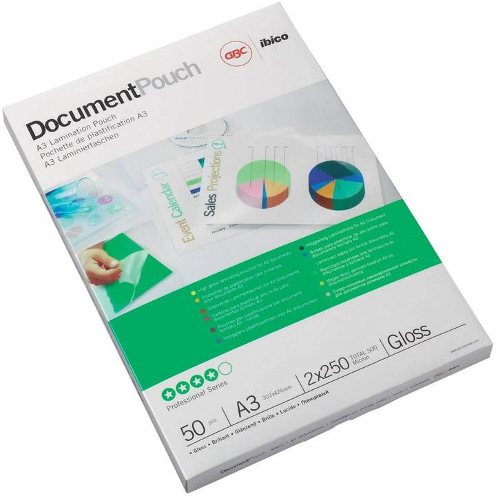 Produktbild GBC Laminierfolien in Premiumqualität (A2, 50 Stk., 125 µm)