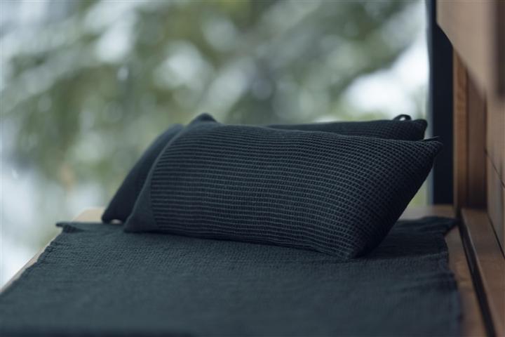 Produktbild Rento Sauna pillow c 50 x 22 cm, black/dark green