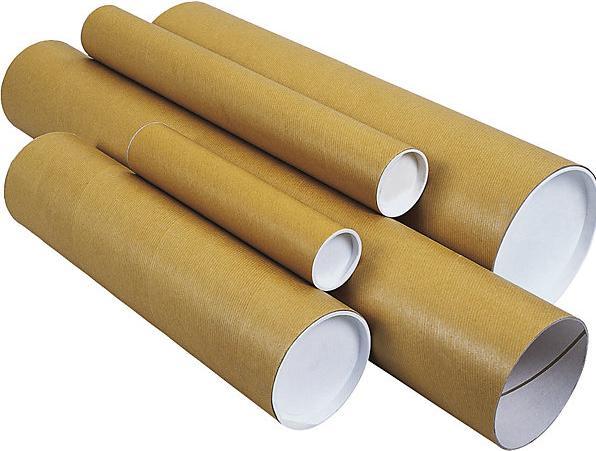 Image du produit kaiserkraft Rouleau d'expédition, avec couvercle et fond en plastique, L x Ø 1150 x 150 mm (1 x)