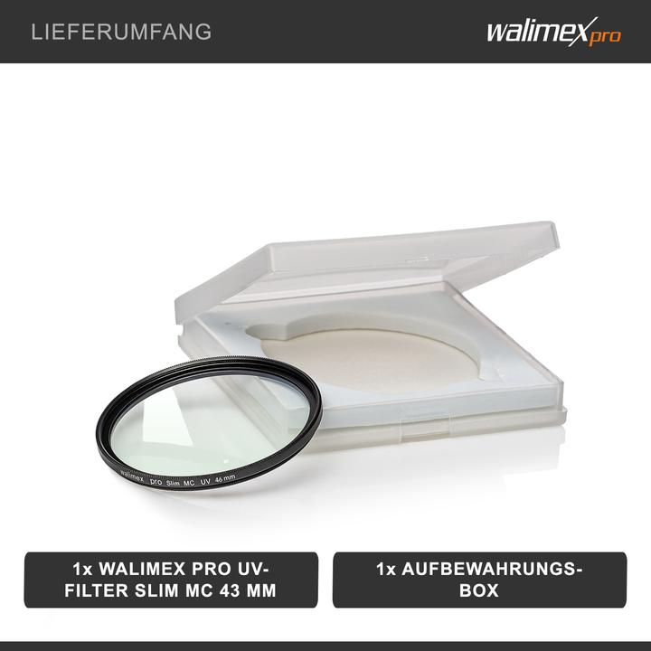 Image du produit Walimex Filtre UV slim MC (43 mm, Filtre UV)