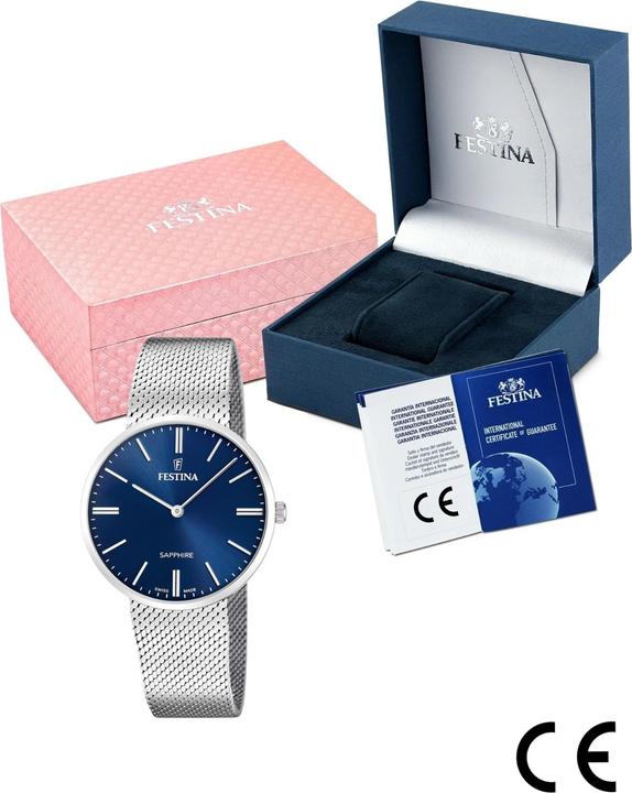 Image du produit Festina Montre Swiss Made Bleu, Homme (Swiss Made, 39.30 mm)