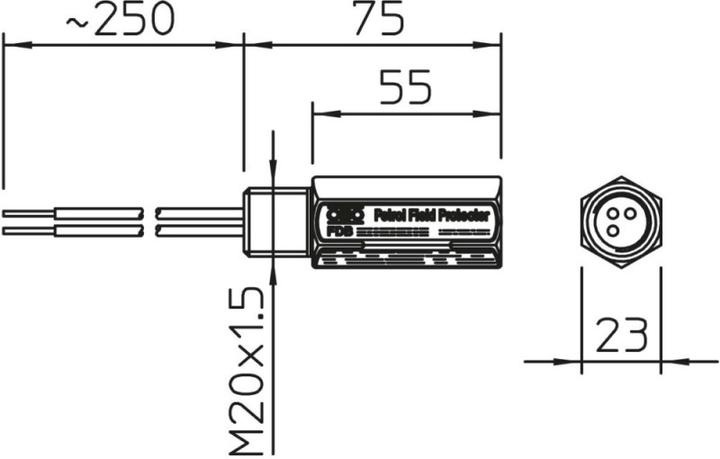 Actual product image OBO Bettermann FieldProtectorm.metricthread