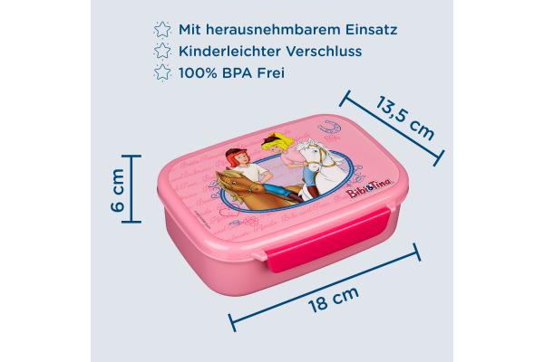Produktbild Scooli Lunchbox Bibi und Tina Hellrosa/Pink