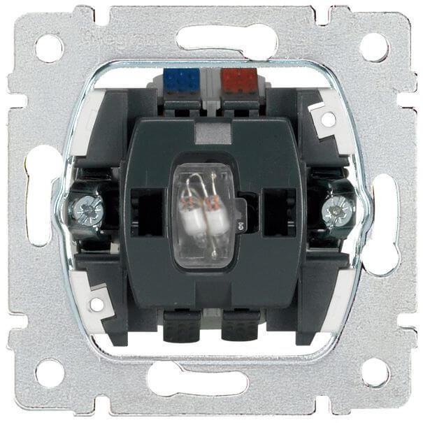 Legrand Creo Einsatz Wipptaster WE+N beleuchtet Pro21 775846, Taster + Schalter, Grau