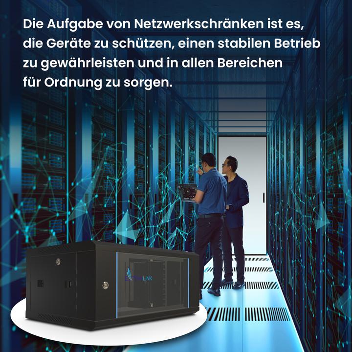 Produktbild Extralink 4U 600X450 WALL-MOUNTED RACKMOUNT CABINET BLACK Wall mounted rack (4 HE, 19 Zoll Rack)