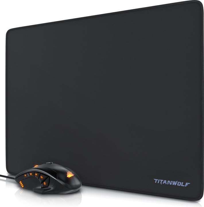 Produktbild Titanwolf Maus und Mauspad Spar Set, Gaming Mouse & Mausmatte 440 x 350 mm Bundle "SPECIALIST" (Kabellos)