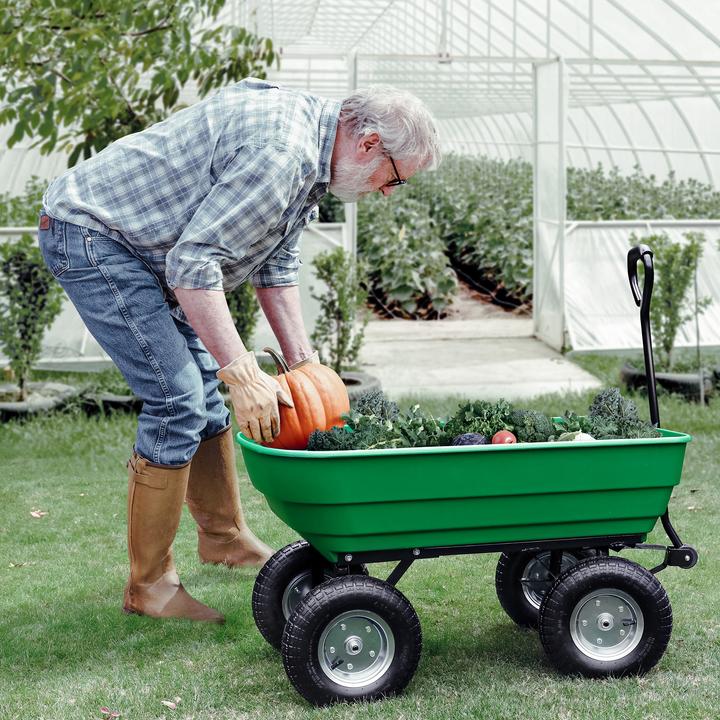 Actual product image Wiltec Garden trolley Tilting function 350kg Hand trolley 125l Hand trolley Transport trolley