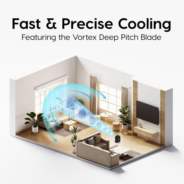 Produktbild Iris Ohyama Woozoo PCF-HM23 oszillierender Tischventilator mit 3 Geschwindigkeiten (35 dB)