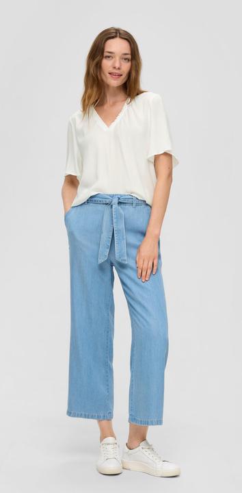 Produktbild s.Oliver Bluse Viskosebluse mit V-Ausschnitt im Relaxed Fit (36)