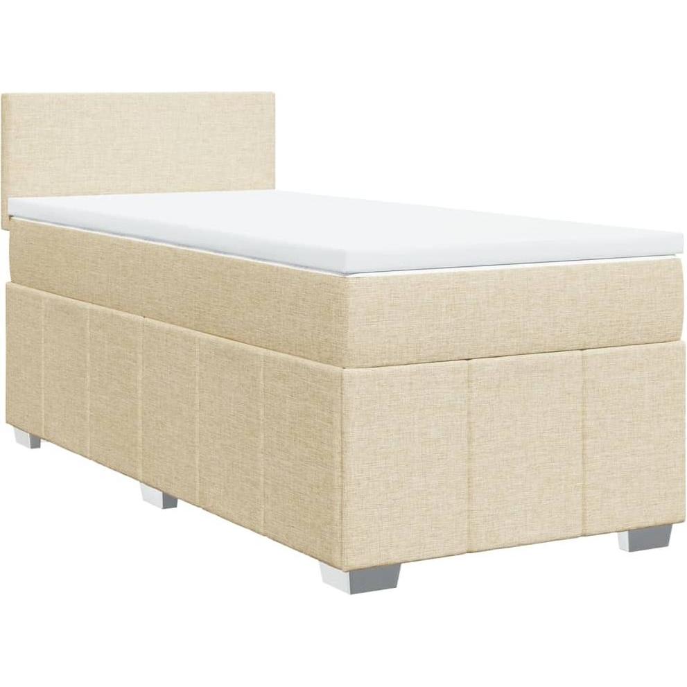 Thumbnail - VidaXL, Bett, Bo x springbett mit Matratze 90 x 190 cm Stoff (90 x 190 cm)