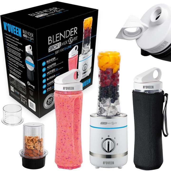 Produktbild Noveen Whisk SB 1100 Xline SPORT MIX & FIT blender white (300 W)
