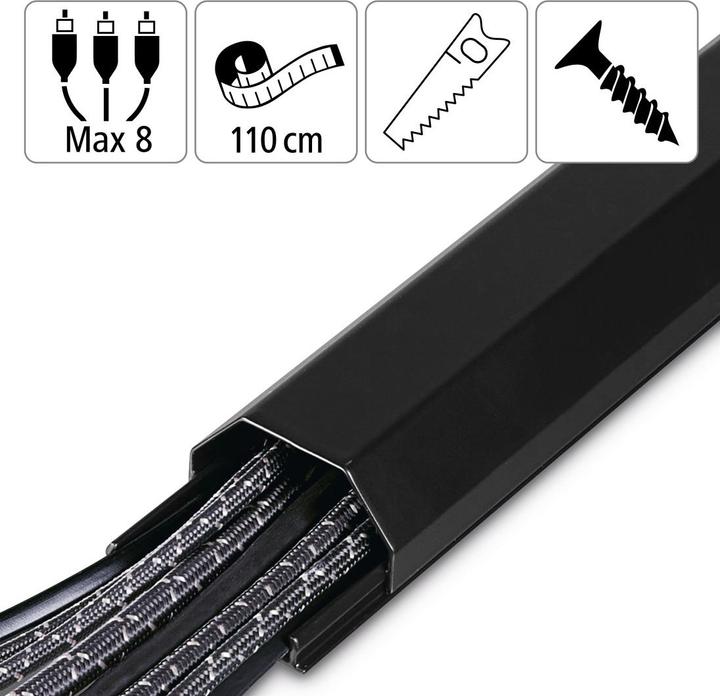 Image du produit Hama Conduit de câbles en aluminium (carré) (Conduit, 110 cm)