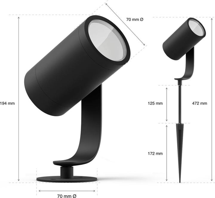 Immagine prodotto Philips Hue Estensione Lily (640 lm, IP65)