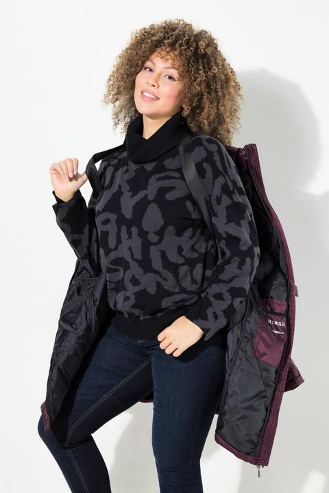 Produktbild Ulla Popken HYPRAR Steppjacke, Kapuze, 2-Wege-Zipper, Zipptaschen (46, 48)