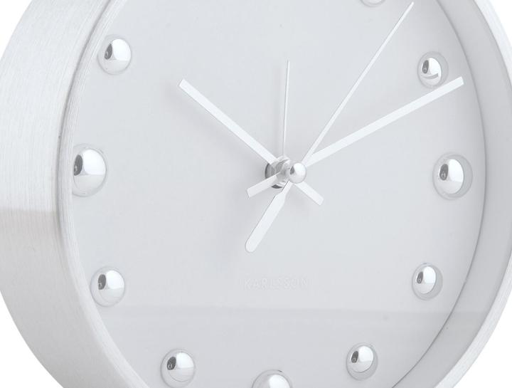 Productafbeelding Karlsson Wandklok Shiny Dots Wit / Zilver (35.50 cm)