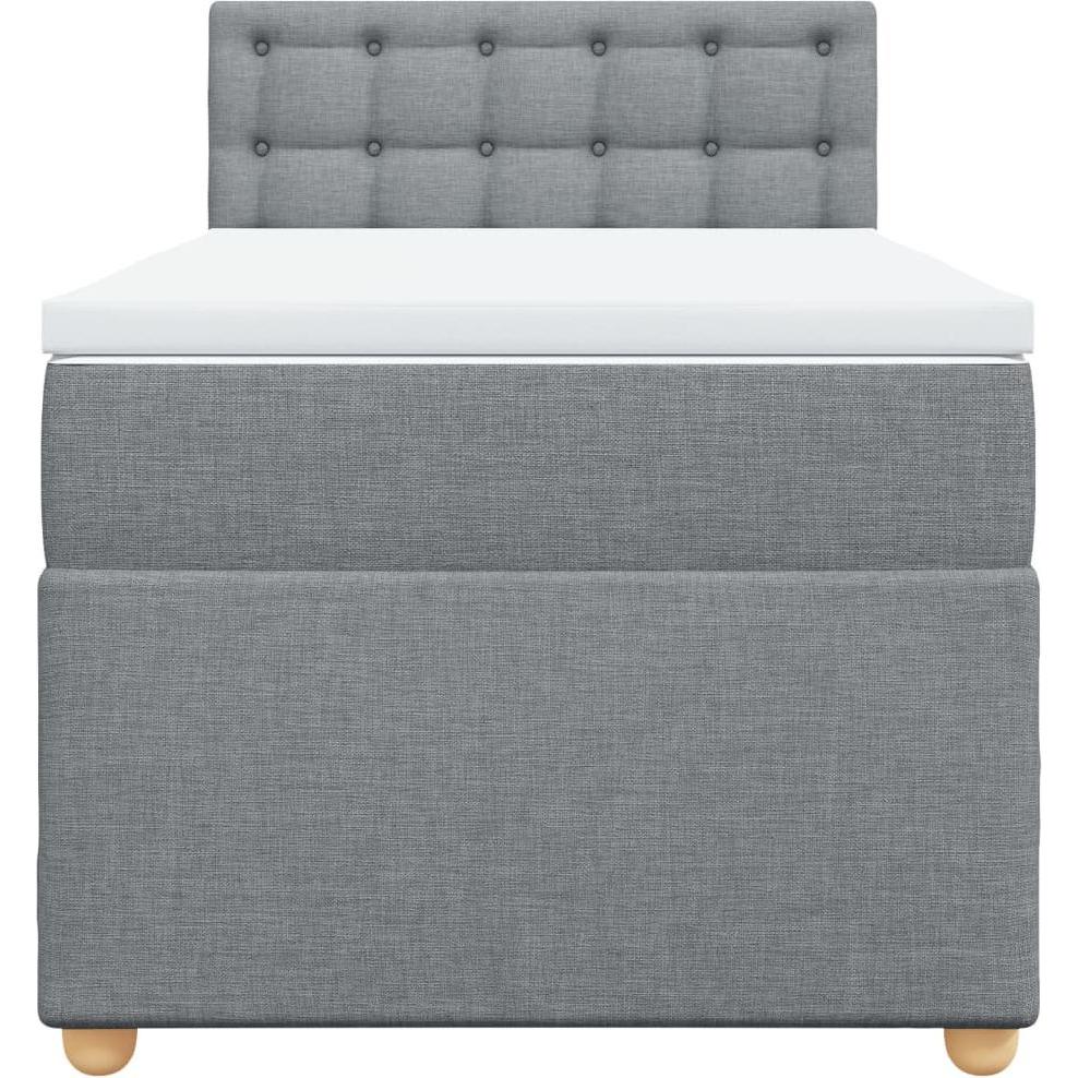 Thumbnail - VidaXL, Bett, Bo x springbett mit Matratze 100 x 200 cm Stoff (100 x 200 cm)