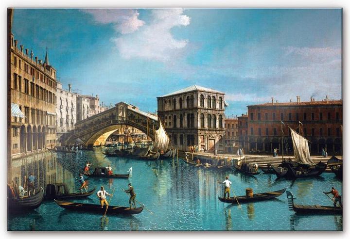 Immagine prodotto Trenddeko Canaletto - Il ponte di Rialto a Venezia (60 x 40 cm)