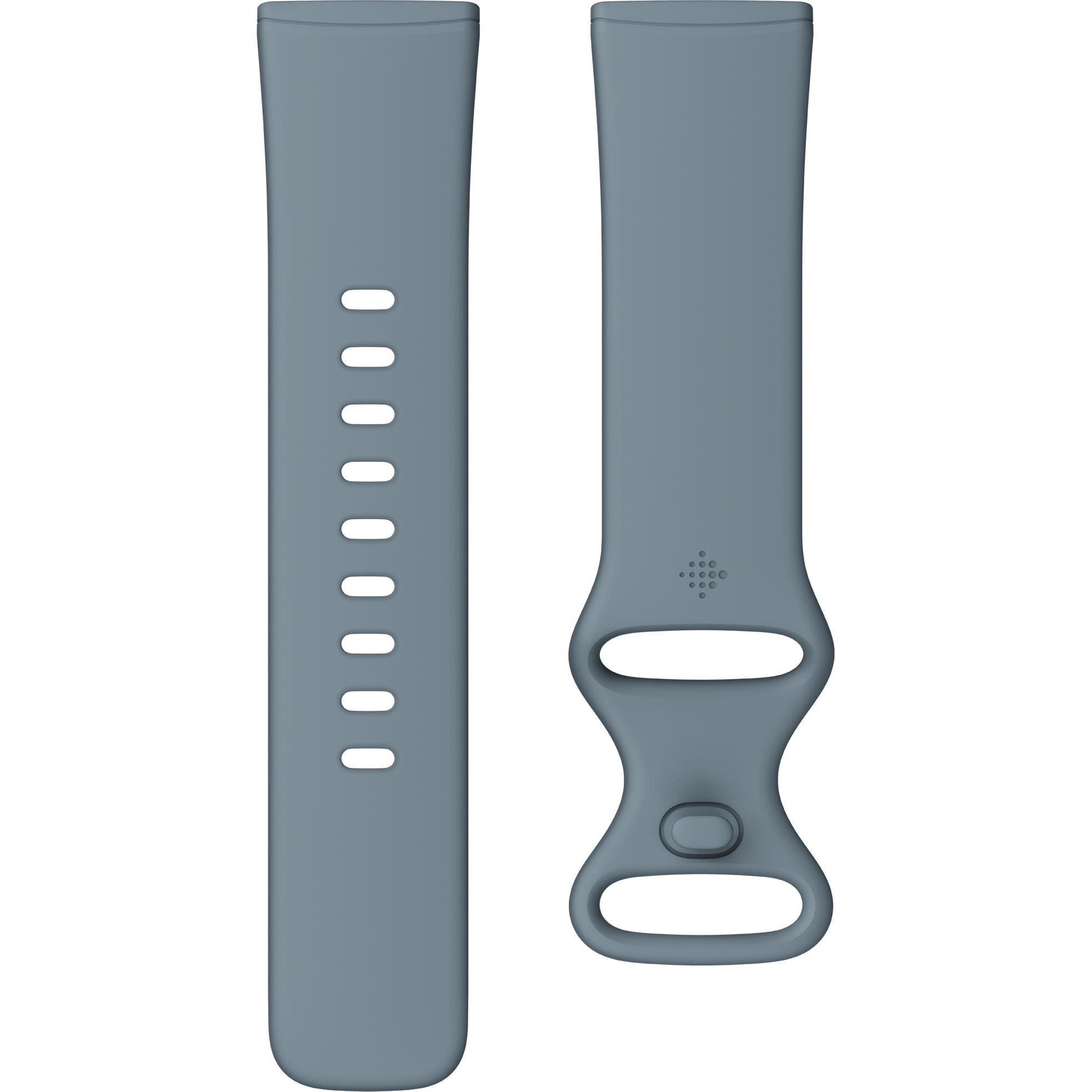 Fitbit Infinity Band (Silikon, Fitbit Versa 3, Fitbit Versa 4, Fitbit Sense 1, Fitbit Sense 2), Uhrenarmband, Blau