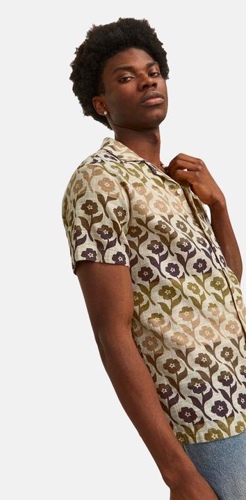 Produktbild Jack & Jones Jprbluflores Print Shirt S/S Ln (S)