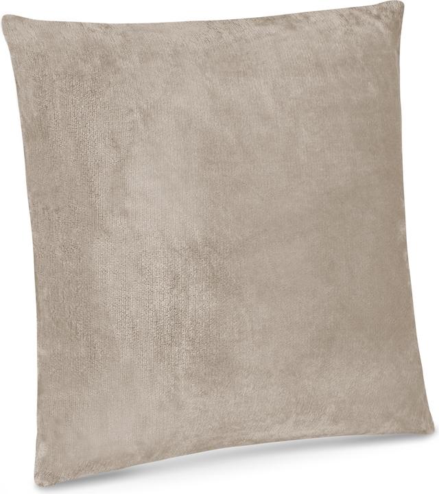 Aspero 2 Kissenbezüge „Vora“ Taupe (60 x 60 cm)