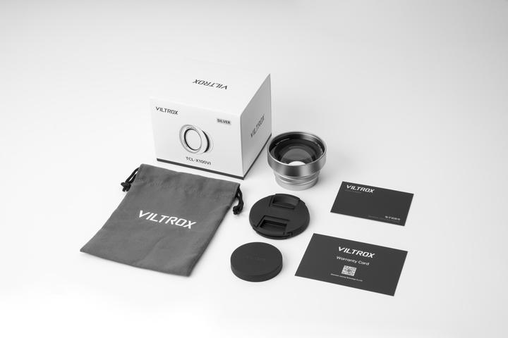 Actual product image Viltrox TCL X100VI Telephoto Conversion Lens for Fuji X100VI Silver (Teleconverter)