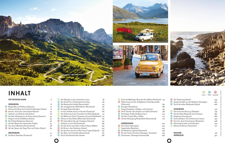 Immagine prodotto Bildband Legendäre Roadtrips in Europa (Tedesco, Consiglio Atkinson, Alexisua, Ann Abel, 2024)