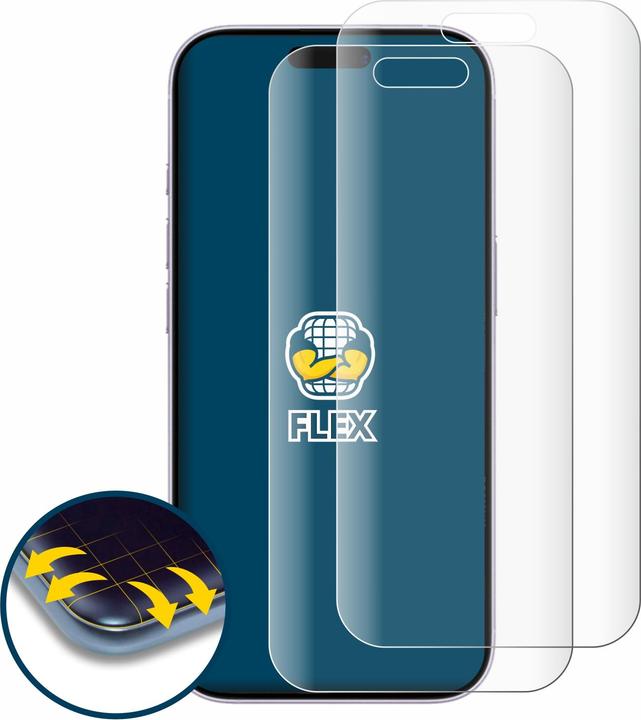 Productafbeelding BROTECT Fullscreen für Apple iPhone 17 Schutzfolie Displayschutz Folie Klar Transparent (2 Pcs., Apple iPhone 17)