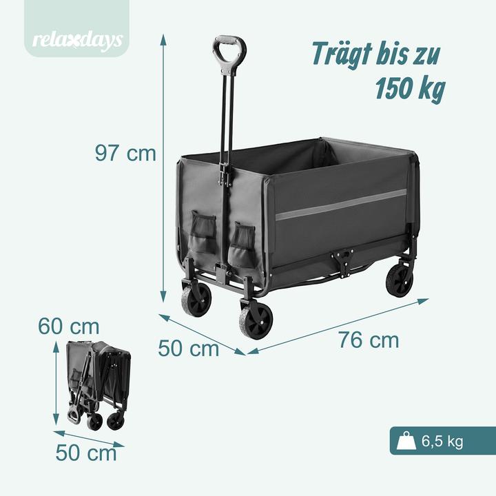Productafbeelding Relaxdays Bollerwagen