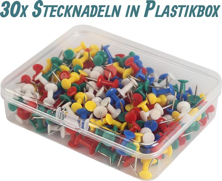 Produktbild Relaxdays 12x Filzpinnwand (Pinnwand, 30 x 30 cm)