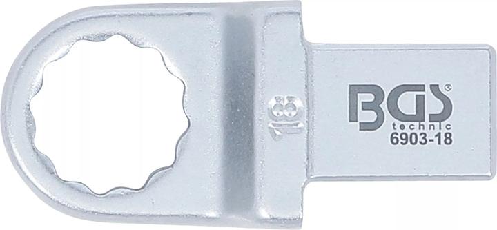 Produktbild BGS Einsteck-Ringschlüssel 18 mm Aufnahme 14 x 18 mm