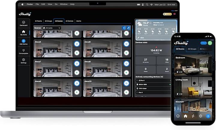 Productafbeelding Shelly Wandscherm X2 + Blu H&T