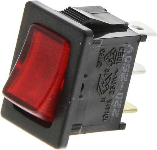 Image du produit RS PRO Interrupteur à bascule lumineux rouge