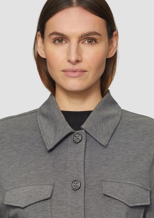 Actual product image S.Oliver Indoor-Jacke Melierte Jacke aus Interlockjersey (36)