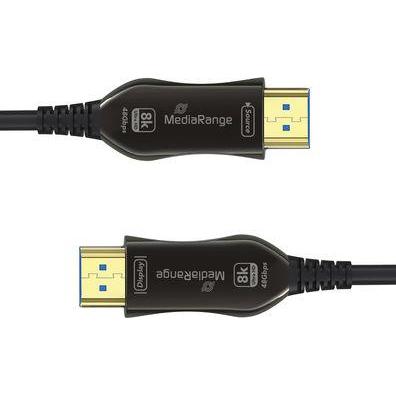 Thumbnail - MediaRange HDMI U High Speed Ethernet Kabel AOC 48Gibt/s 10m (10 m, HDMI), Video Kabel