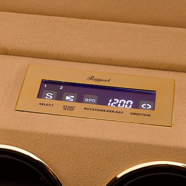 Produktbild Rapport London Perpetua III Duo Watch Winder Touch Screen Walnut (2x)