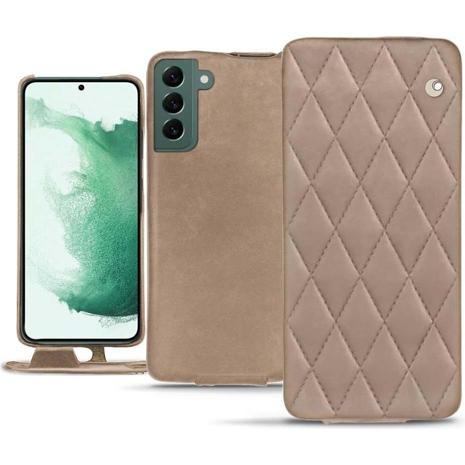 Thumbnail - Noreve Lederschutzhülle vertikal (Samsung Galaxy S22+ 5G), Smartphone Hülle, Beige