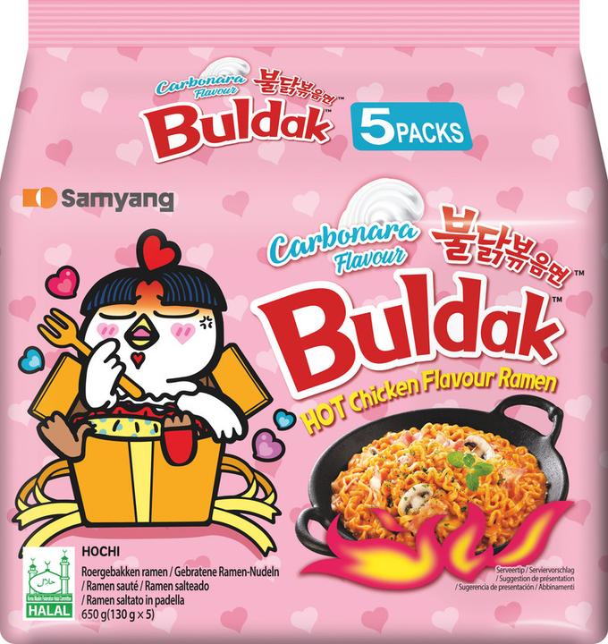 Produktbild Samyang Buldak Buldak Hot Chicken Ramen Carbonara (650 g)