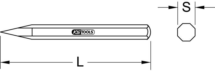 Produktbild KS Tools Spitzmeissel