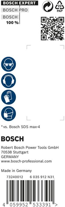 Actual product image Bosch Professional Zubehör EXPERT SDS max-8X hammer drill, 20 x 200 x 320 mm, 5 pieces (up to 20 millimetres)