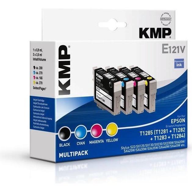 Thumbnail - KMP, Druckerpatrone, E121V Multipack BK/C/M/Y kompatibel mit Epson T 128 (M, BK, C, Y)
