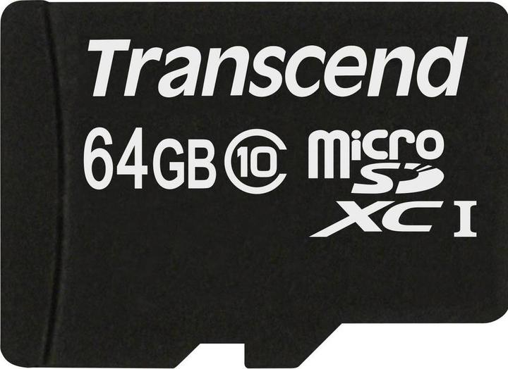 Actual product image Transcend Micro SDXC Card (64 GB, microSDXC, U1, UHS-I)