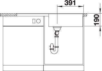 Actual product image Blanco METRA XL 6 S-F (99 cm, 49 cm)